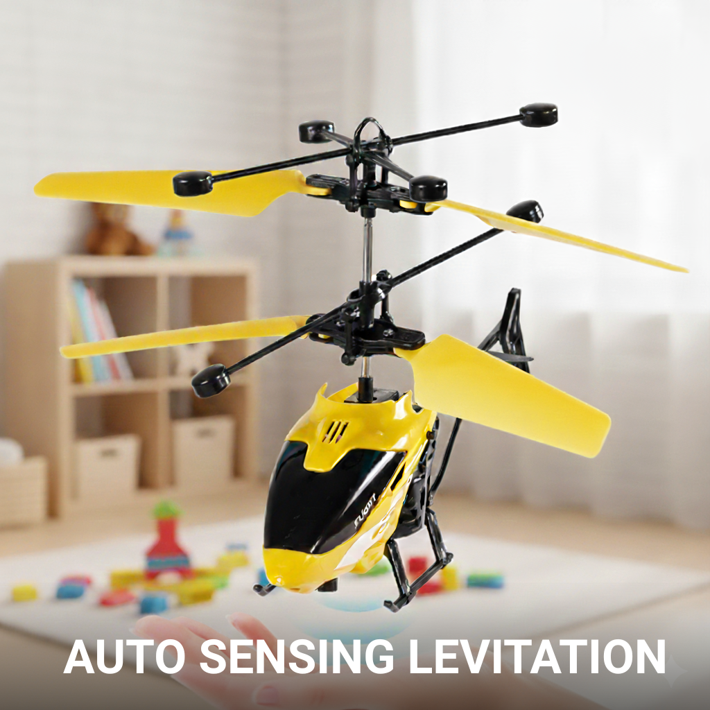 Hand Sensor Induction Flying Helicopter Toy – Rechargeable Infrared Sensor Drone for Kids – Flashing Lights – Auto-Sensing Levitation – Mini Aircraft for Indoor Fun – Safe & Durable Material