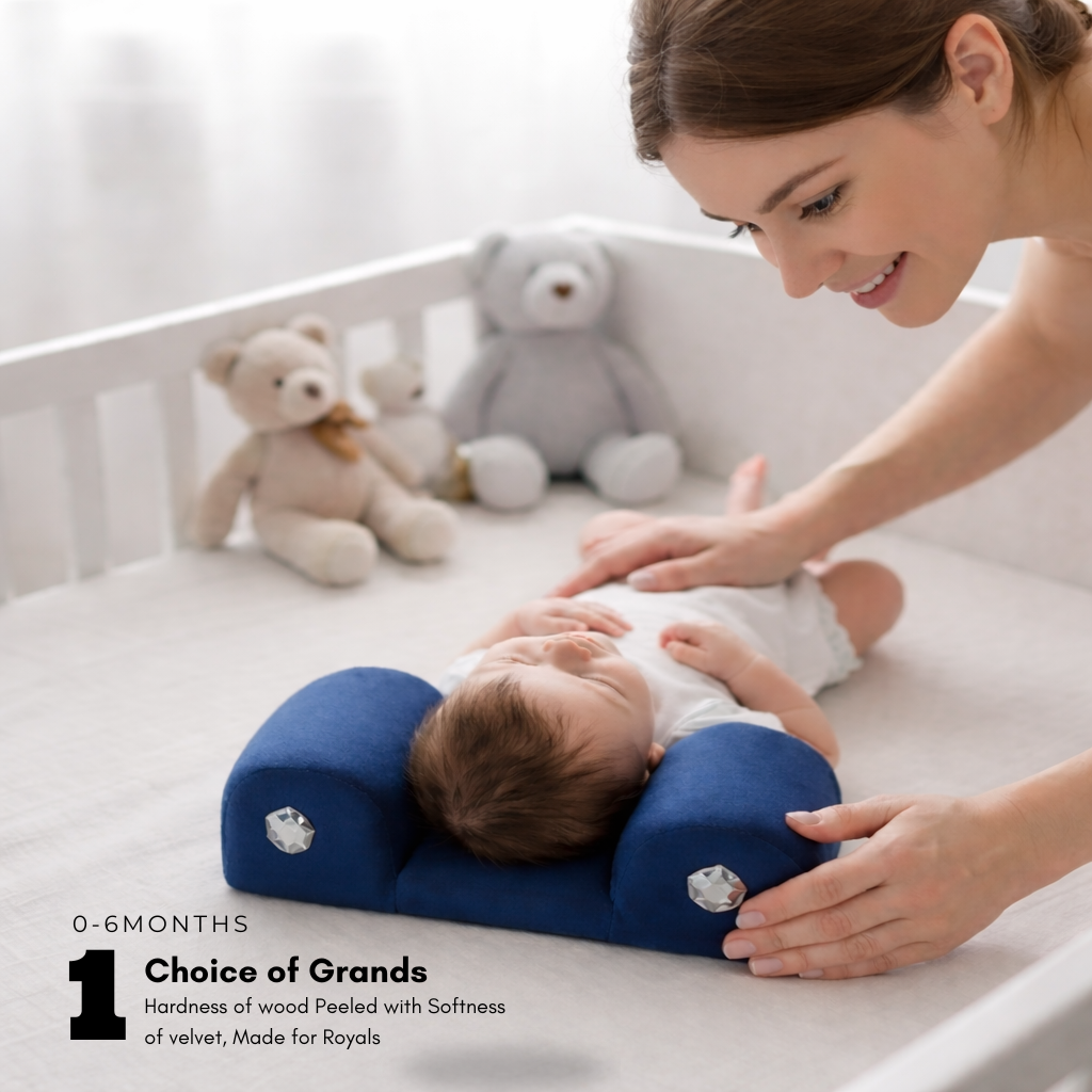 Baby Head Shaper Pillow - Soft & Comfortable Infant Pillow for Newborns - Anti Flat Head Support - Breathable & Skin-Friendly Fabric