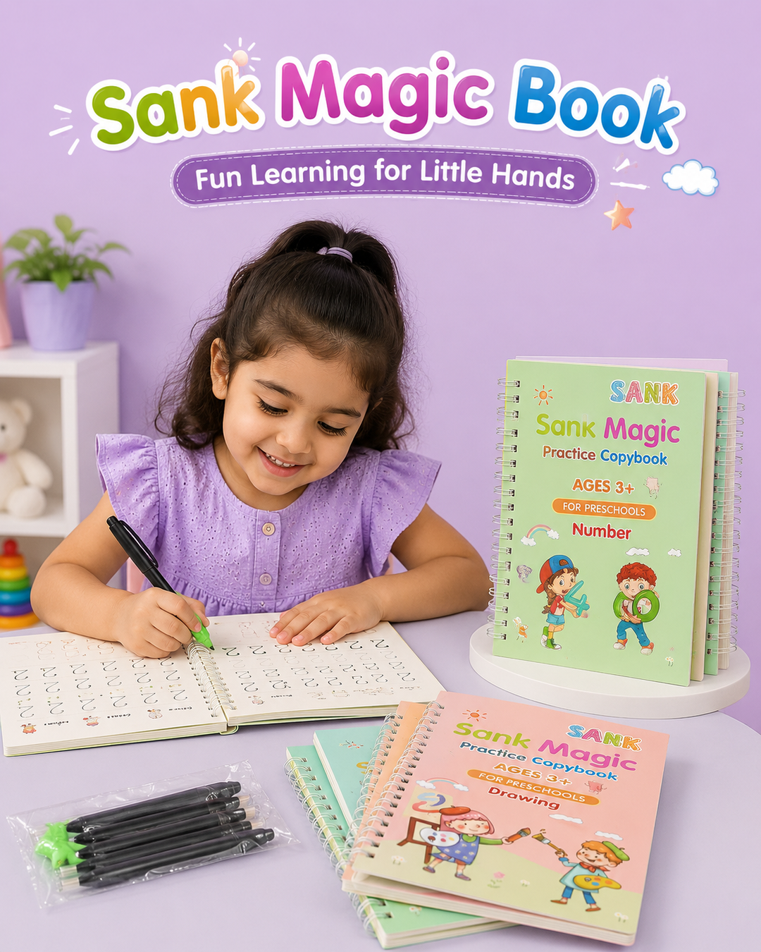 Sank Magic Book Fun Learning Copybooks for Preschool Kids