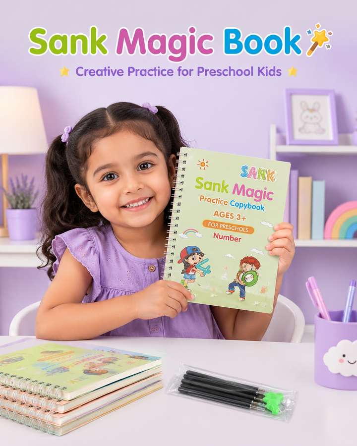 Sank Magic Book Fun Learning Copybooks for Preschool Kids