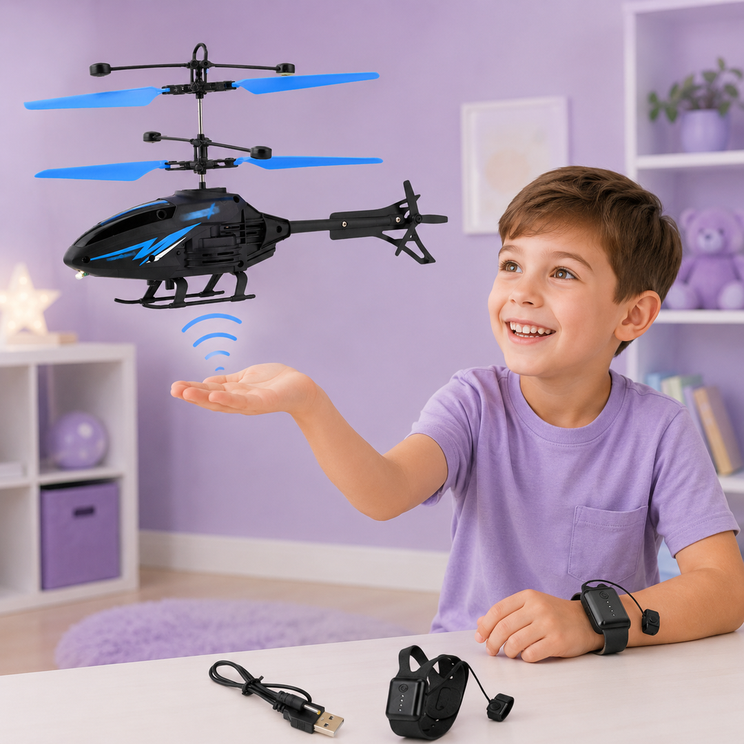 Gesture Sensing Hand Band RC Helicopter for Kids