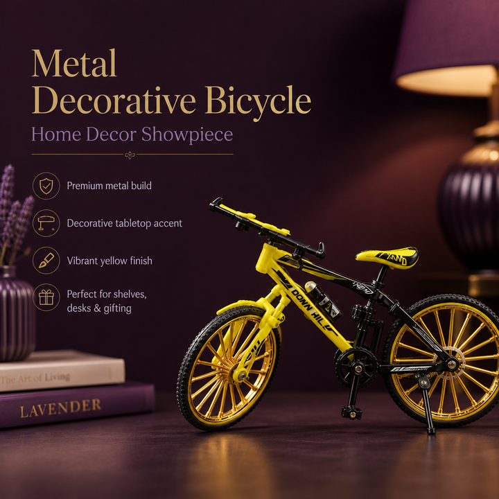 Metal Bicycle Showpiece for Home Decor