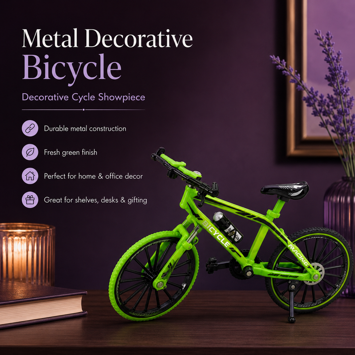 Metal Bicycle Showpiece for Home Decor