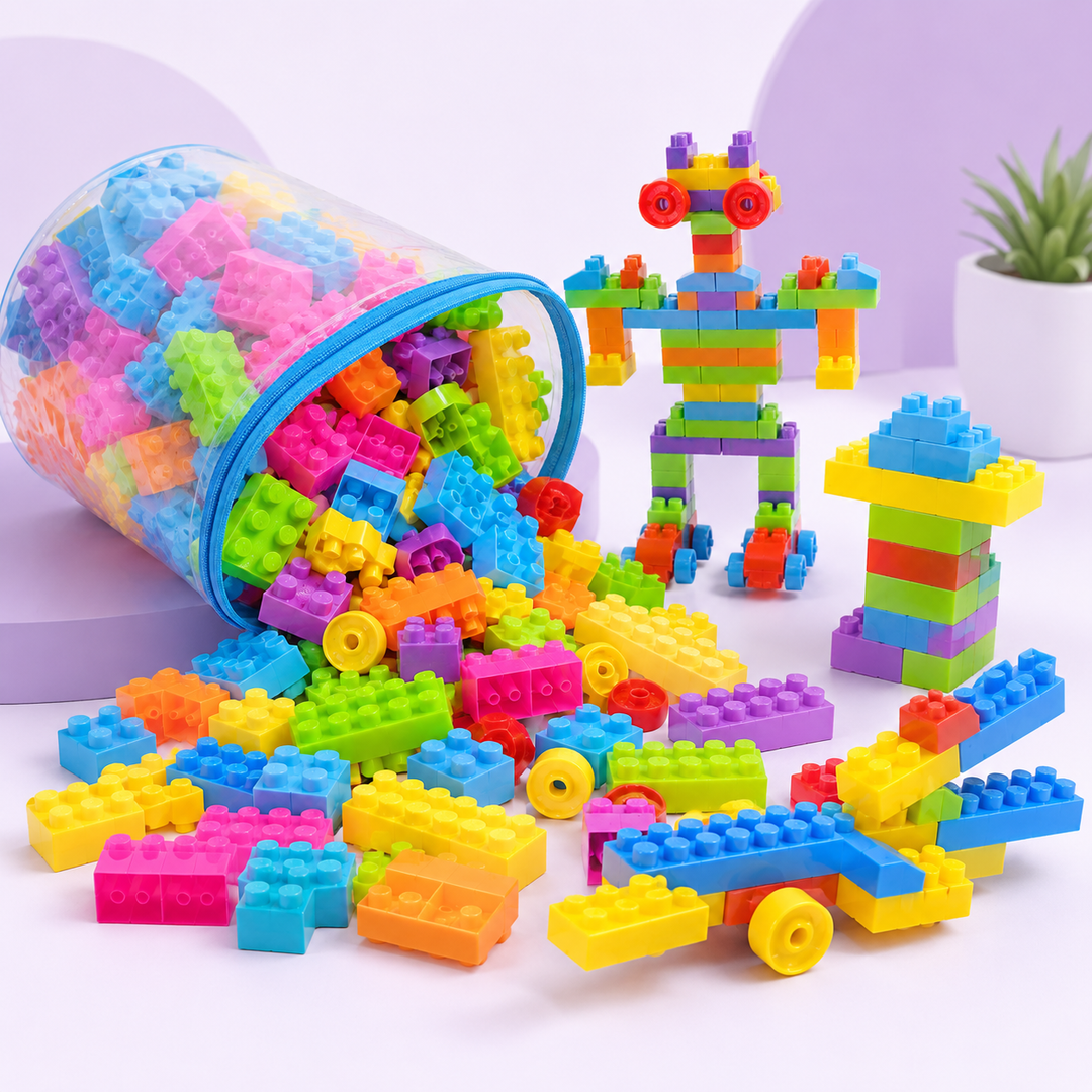 504 Pcs Kids Building Blocks Set – Creative Educational Toy