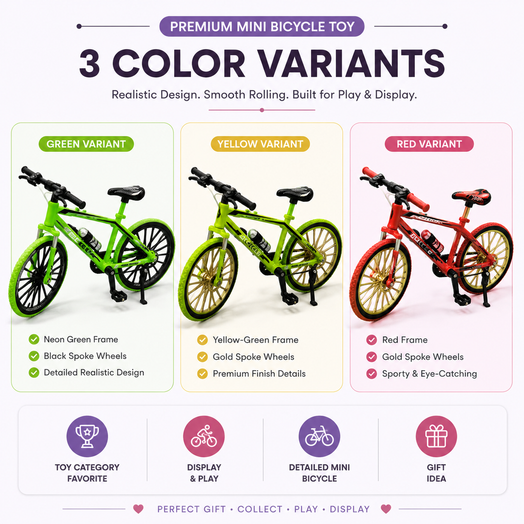 Mini Bicycle Model Toy  Realistic Alloy Bicycle with Stand