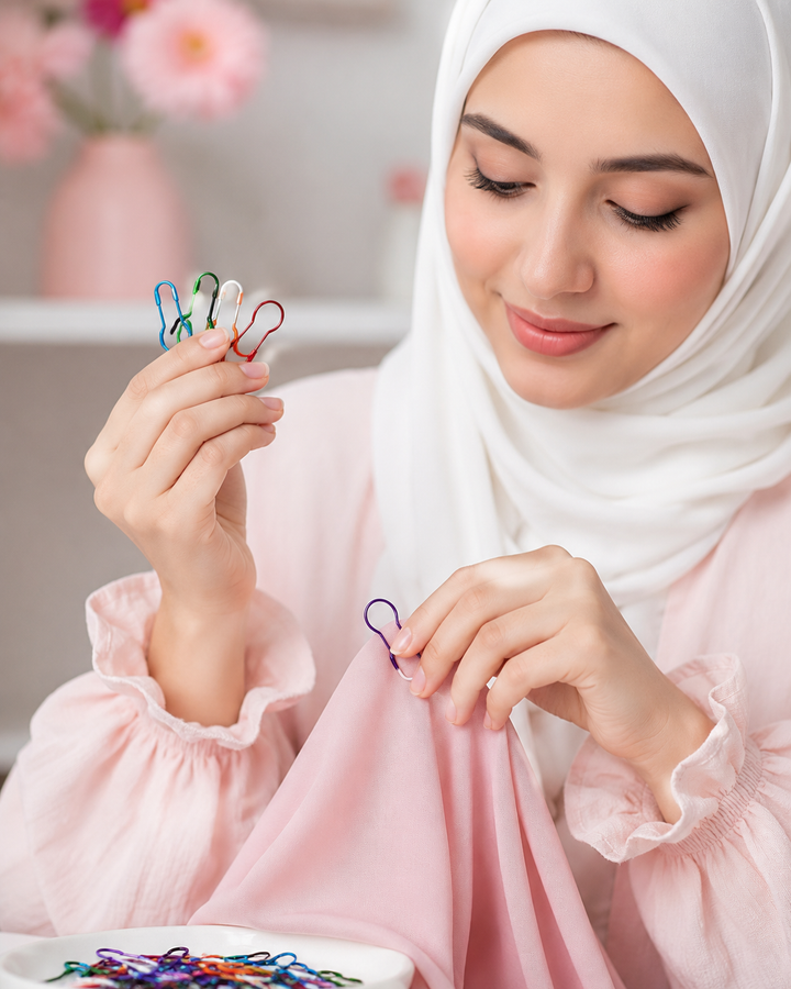 Assorted Color Bulb Safety Pins