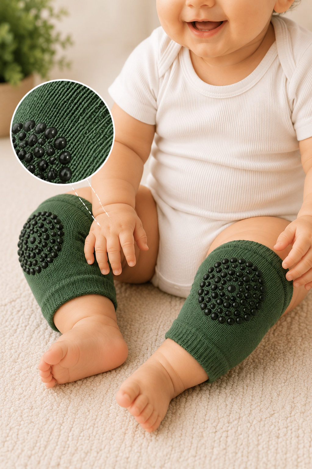 Baby Knee Protector Pads Soft Anti-Slip Crawling Knee Pads for Babies