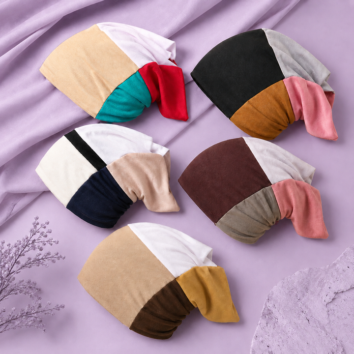 4 in 1 Hijab Cap Set for Women  Cotton Net &amp; Multi-Style Undercap for Modest Wear