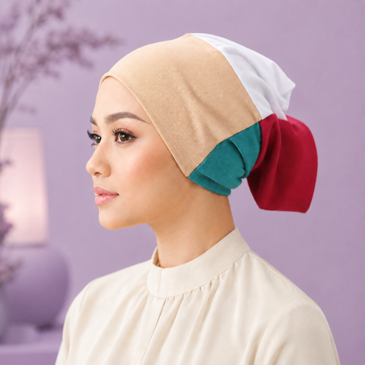 4 in 1 Hijab Cap Set for Women  Cotton Net &amp; Multi-Style Undercap for Modest Wear