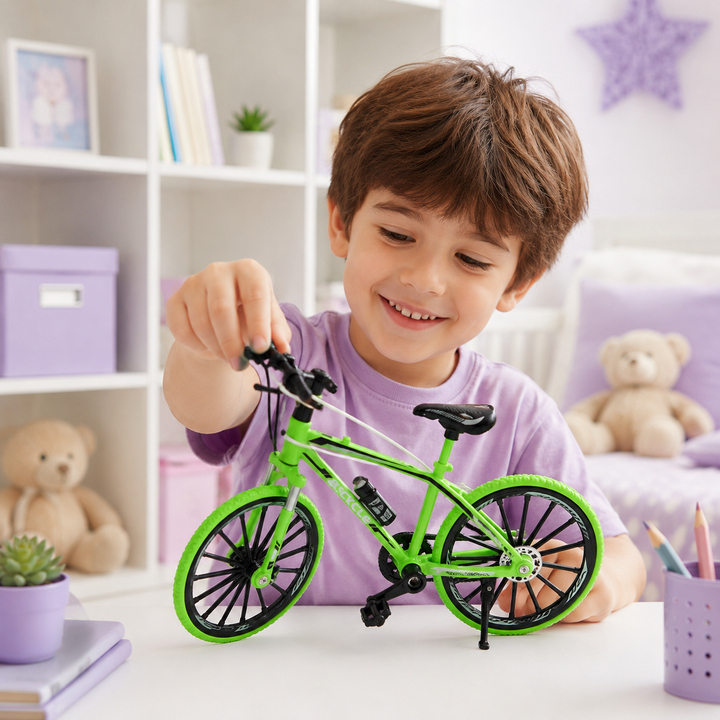Mini Bicycle Model Toy  Realistic Alloy Bicycle with Stand
