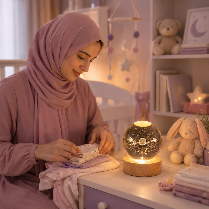 3D Crystal Ball Baby Night Light