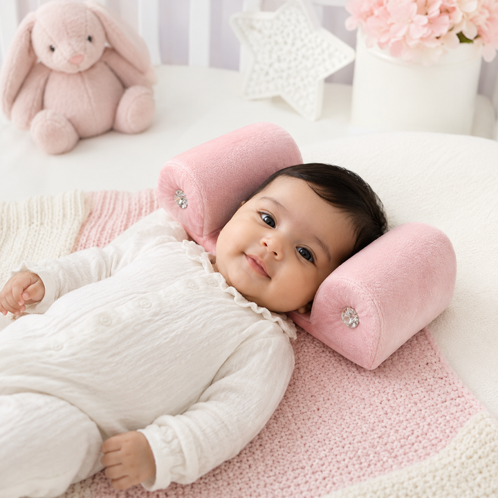 Wood based Soft Velvet Baby Head Support Pillow